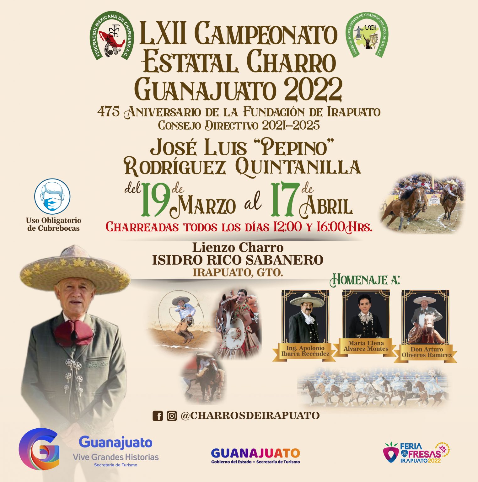 LXII CAMPEONATO ESTATAL CHARRO GUANAJUATO 2022 - Agenda De Eventos De ...